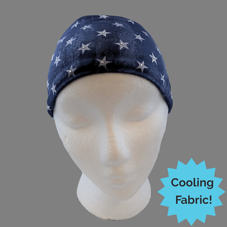 Patriotic Stars Headband - Made in the USA HW142R