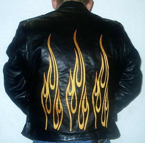 Custom Embroidered Motorcycle Jacket for Men 8025F