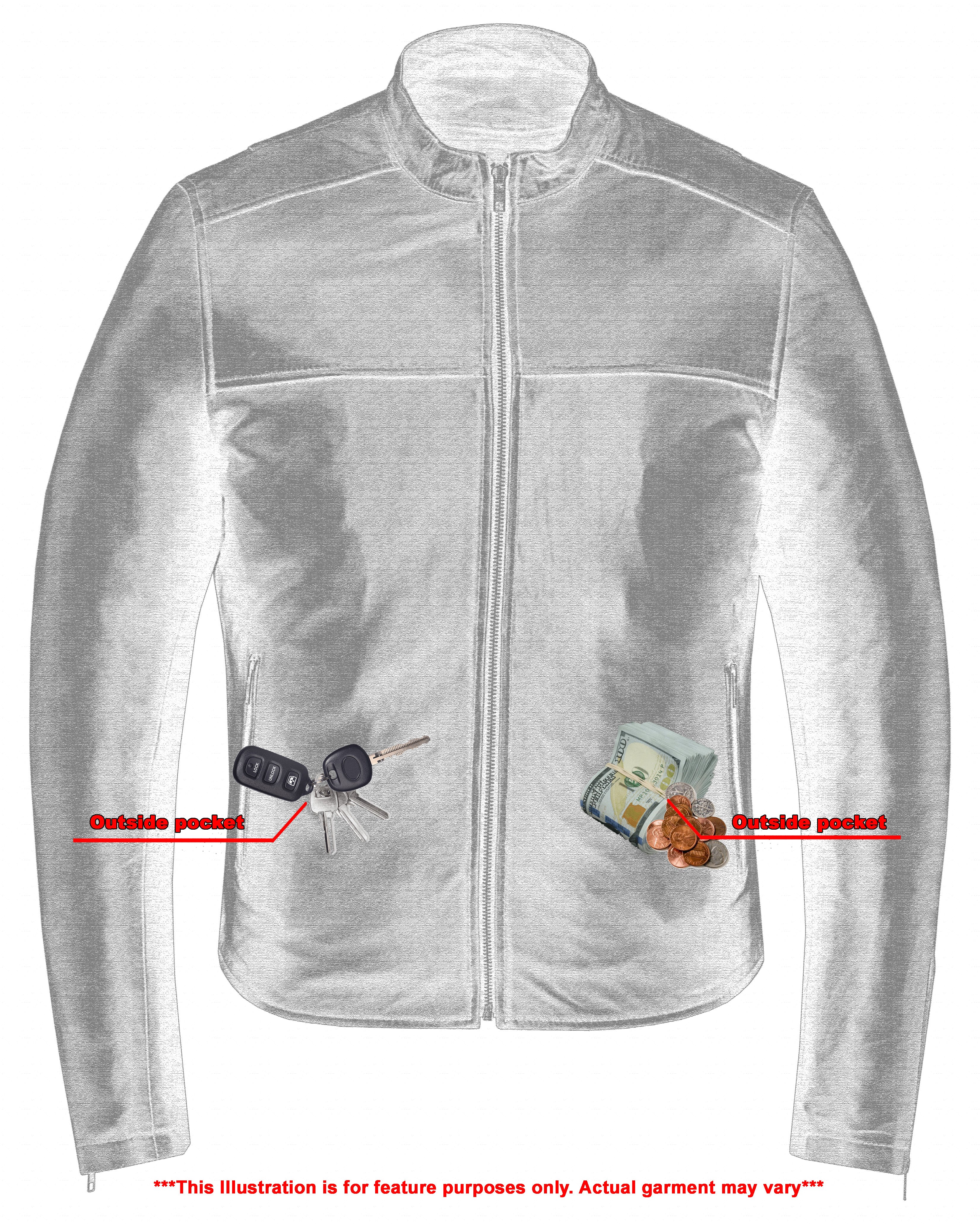 Wanton Men’s Fashion Lambskin Leather Jacket –Black