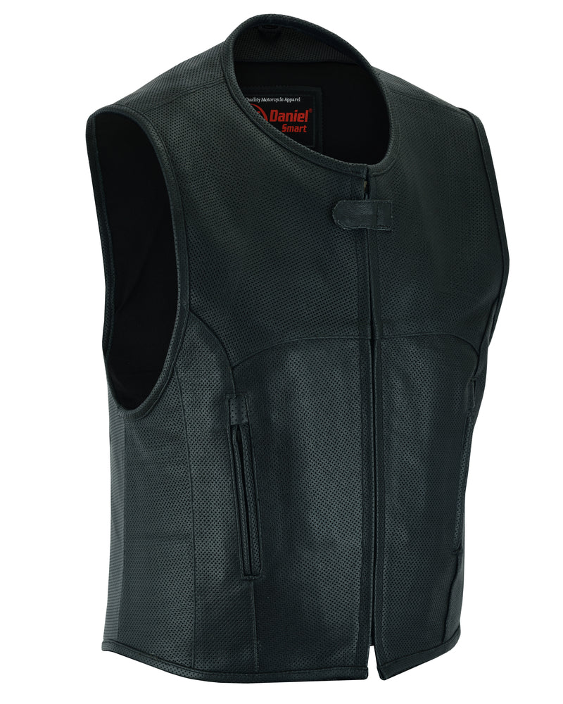 DS Men's Updated Perforated SWAT Team Style Vest - Black