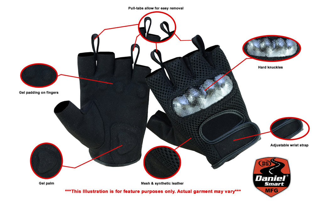 DS Sporty Mesh Fingerless Glove
