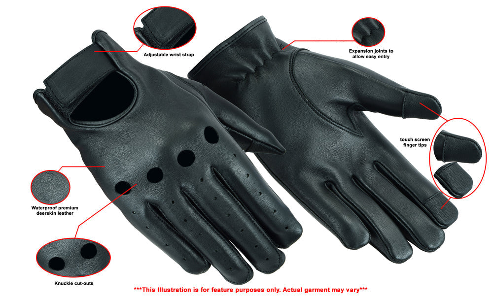 DS Deerskin Unlined Driving Glove