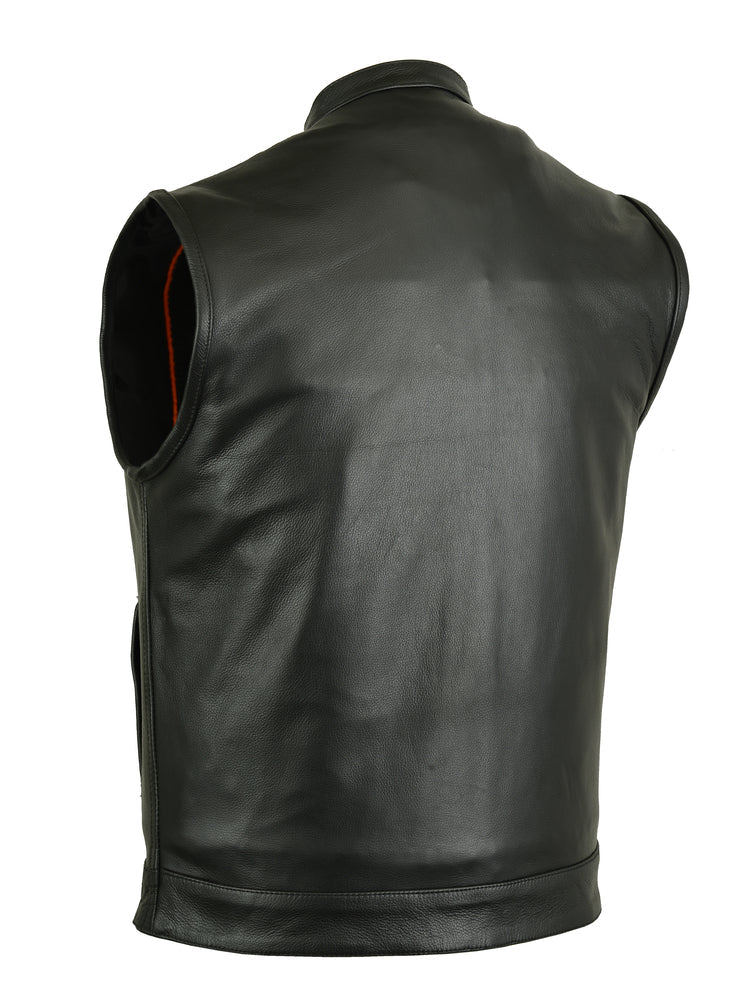 Renegade Classics Pick Black Motorcycle Vest with Smart Access Pockets