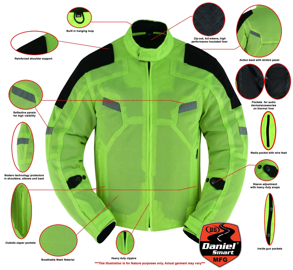 DS Men's High-Vis Performance Mesh Jacket – Protective & Stylish