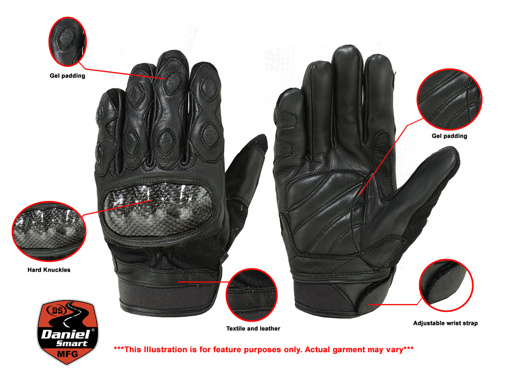DS Leather/ Textile Sporty Glove