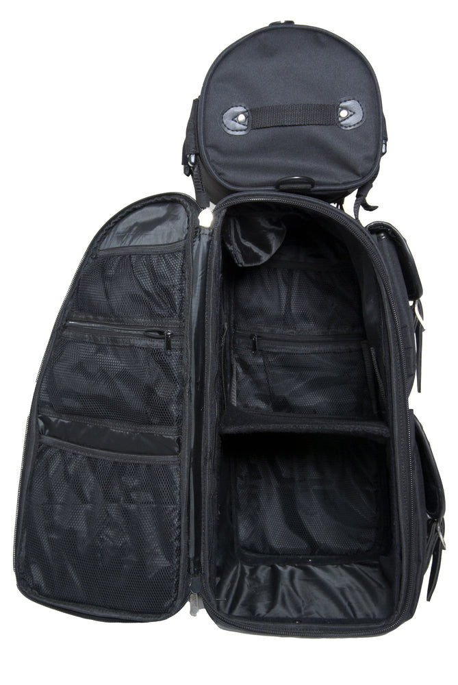 DS Updated Touring Sissy Bar Bag w/ Studs