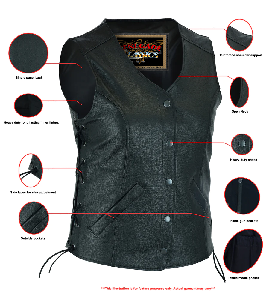 Clara Women's Leather Vest