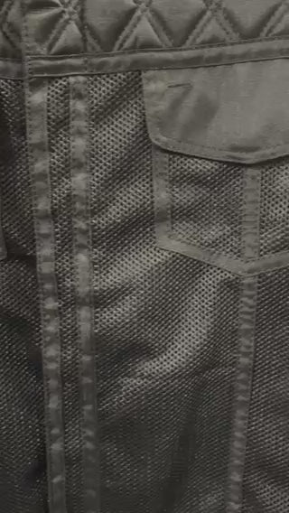 Men's Black Side Lace Mesh Vest - Let the Air Flow - MeshSL