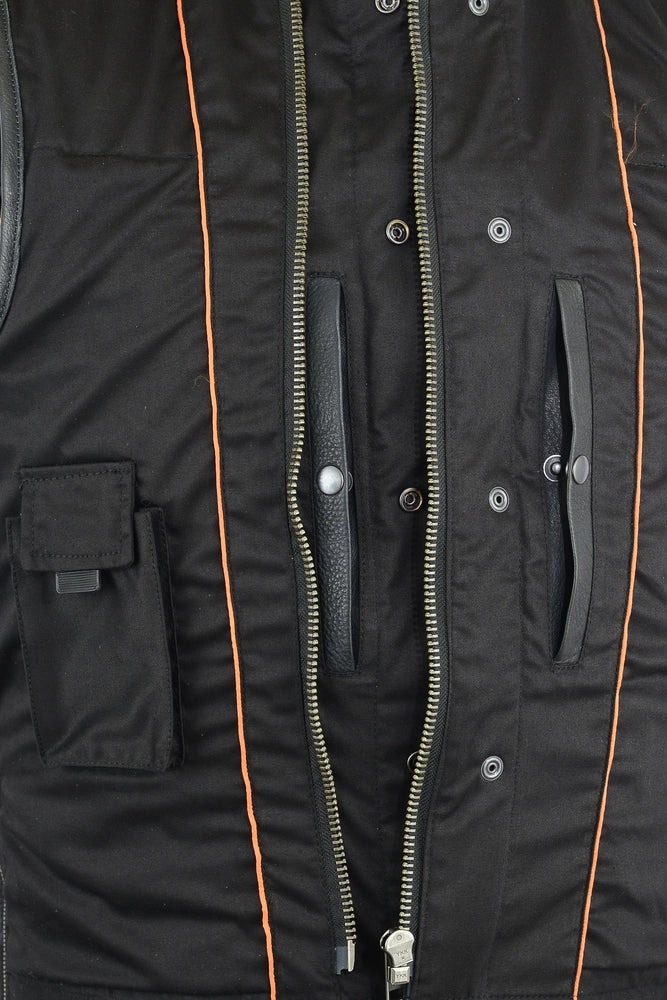 Renegade Classics Pick Black Motorcycle Vest with Smart Access Pockets