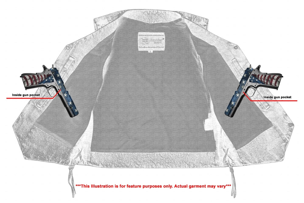 DM Women's 6 Pocket Denim Utility Vest - Blue