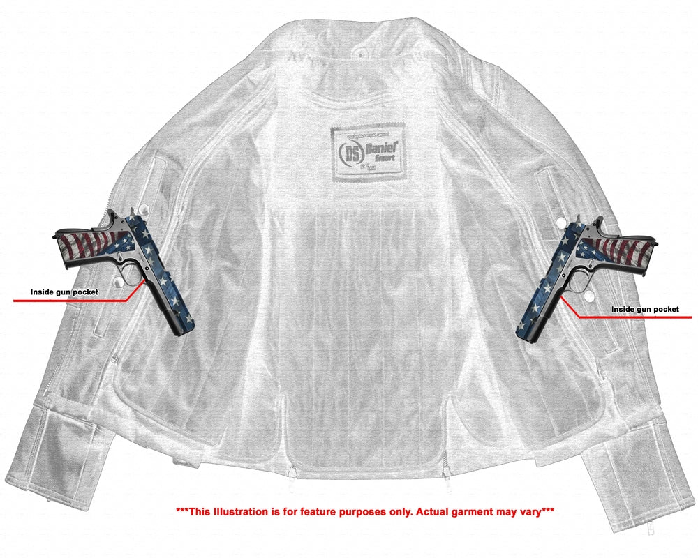 DS Men's Lightweight Drum Dyed Naked Lambskin Crossover Scooter - Black