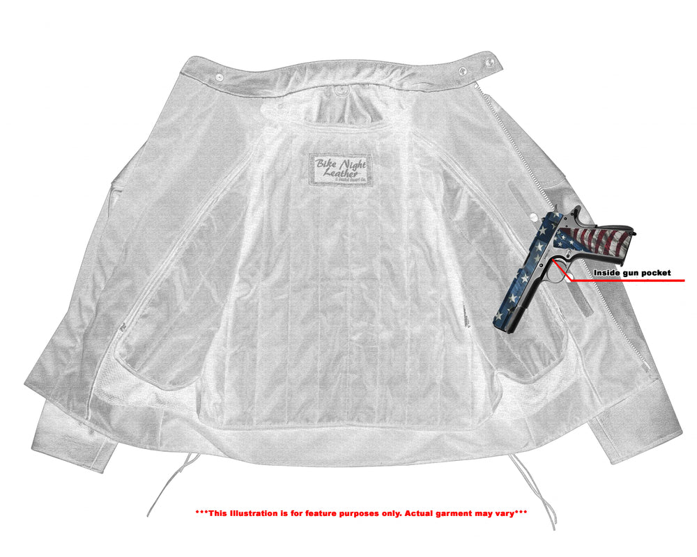 AM Knucklehead Premium Black Men’s Leather Motorcycle Jacket