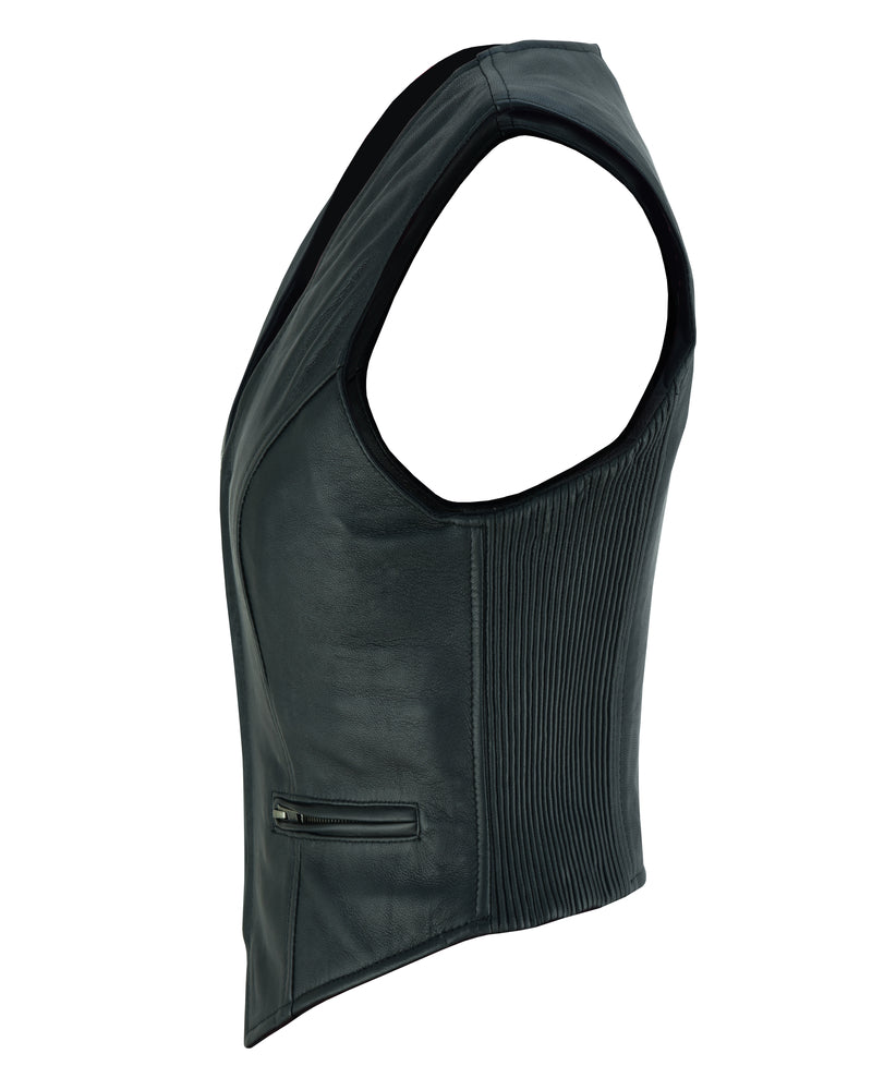 DS Women's Stylish Lightweight Zipper Front Vest