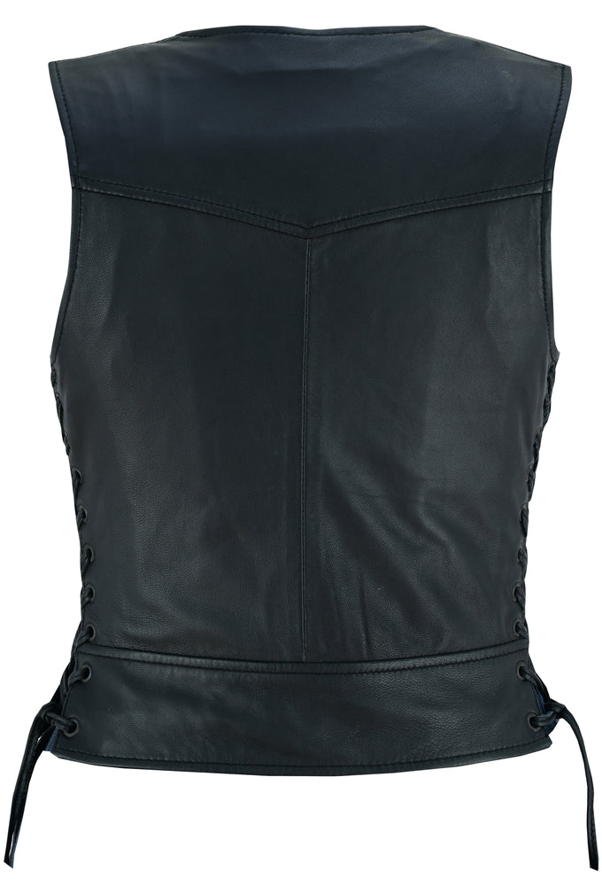 DS Women's Lightweight Vest with Rivets Detailing