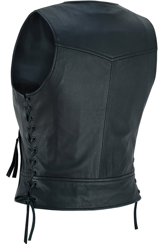 DS Women's Lightweight Vest with Rivets Detailing