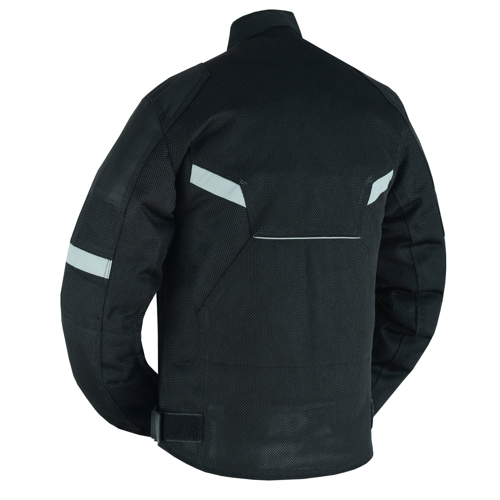 DS Mens Performance Mesh Motorcycle Jacket – Black