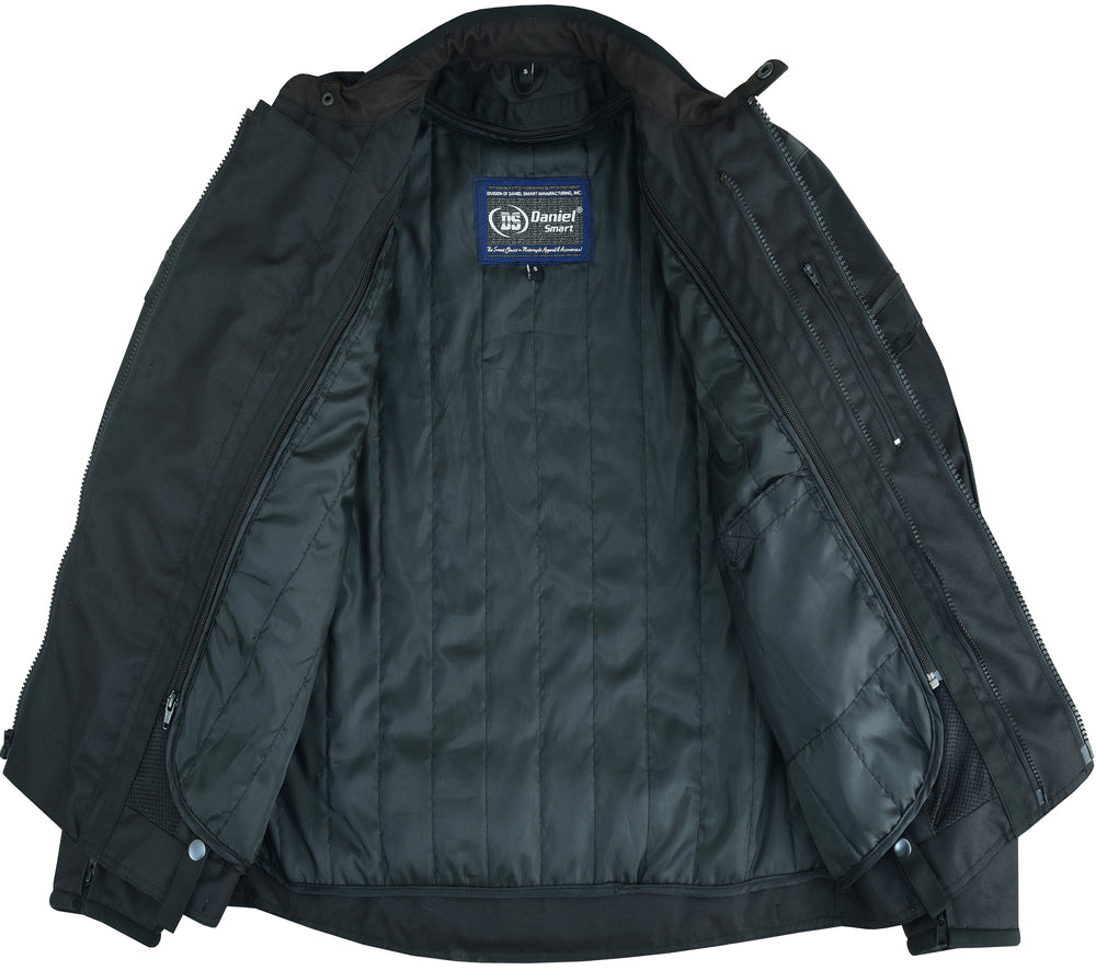 DS Men's Blast Black Micro Mesh Motorcycle Jacket – Ventilated