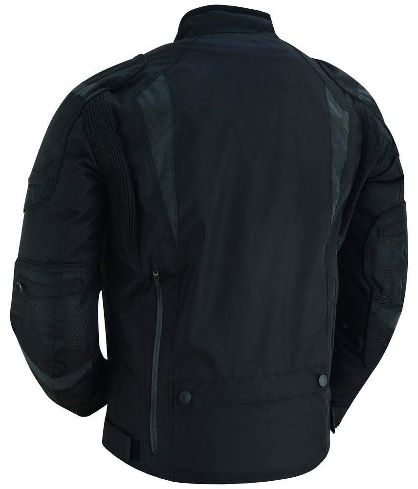 DS Men's Blast Black Micro Mesh Motorcycle Jacket – Ventilated