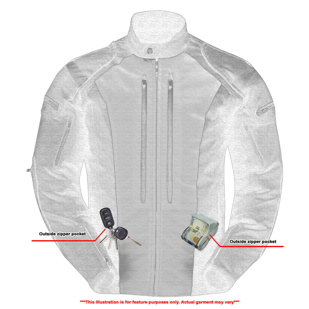 DS Hi-Viz blast Micro Mesh Mens Motorcycle Jacket – Lightweight