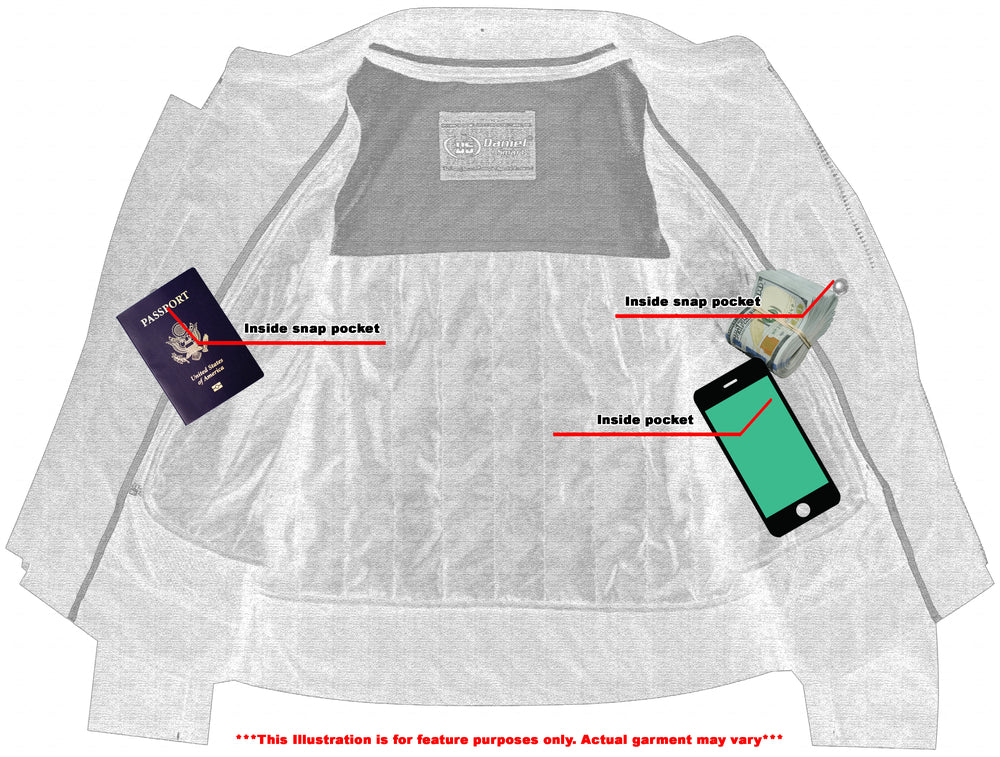 DS All-Season Men's Textile  Motorcycle Jacket with Reflective Stripes