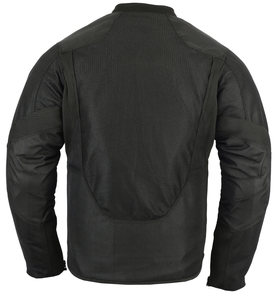 DS  Men's Ventilated Mesh Motorcycle Jacket – Sporty, All-Season