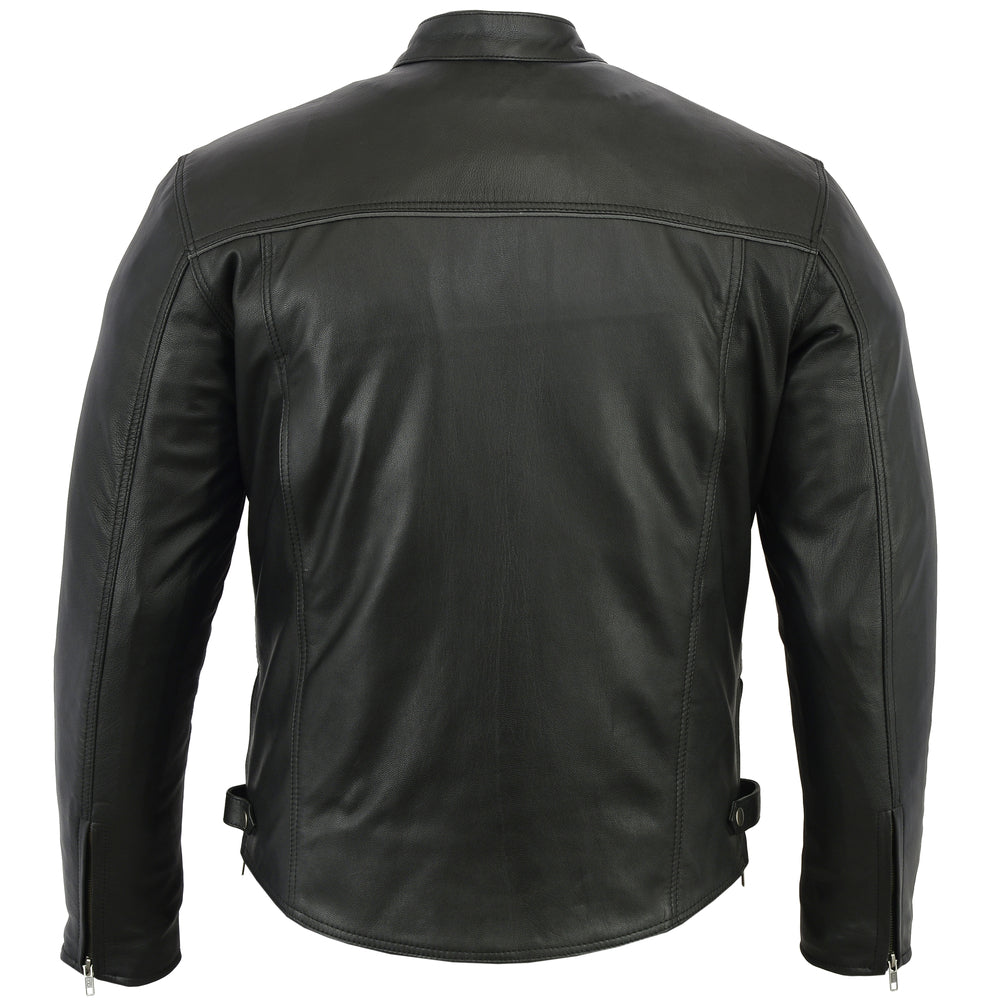 DS Men’s Black Scooter Leather Jacket