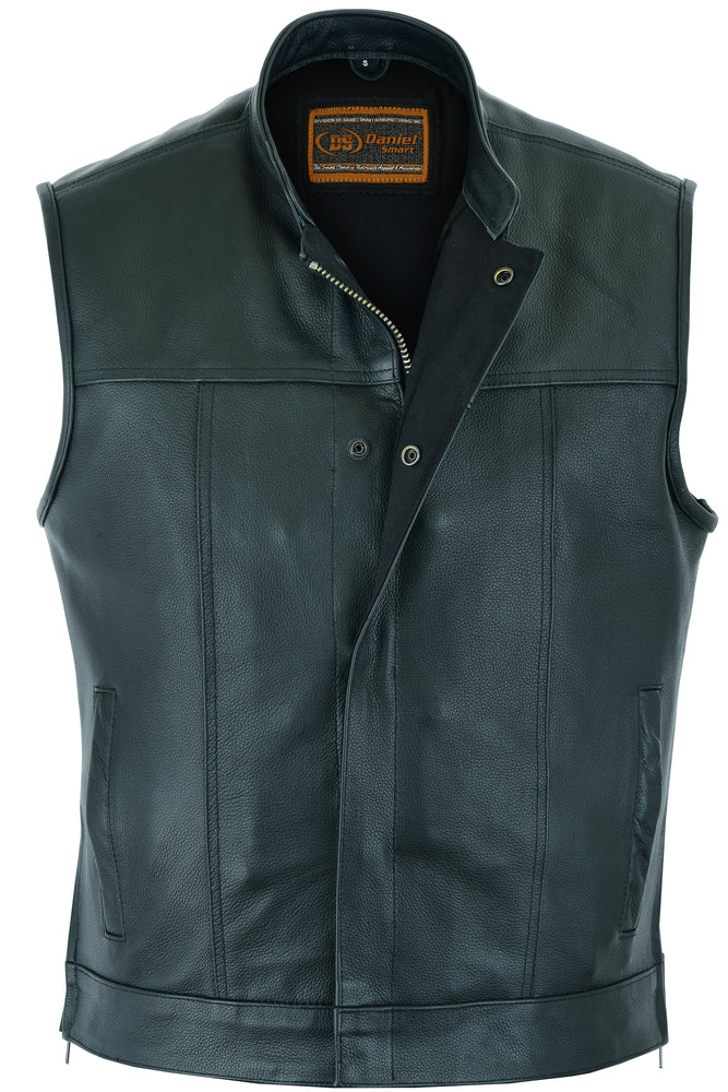 DS Men's Double Crosser Motorcycle Vest - Black