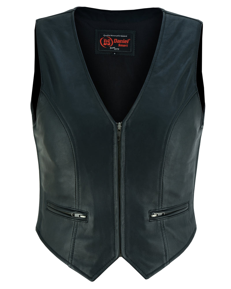 DS Women's Stylish Lightweight Zipper Front Vest