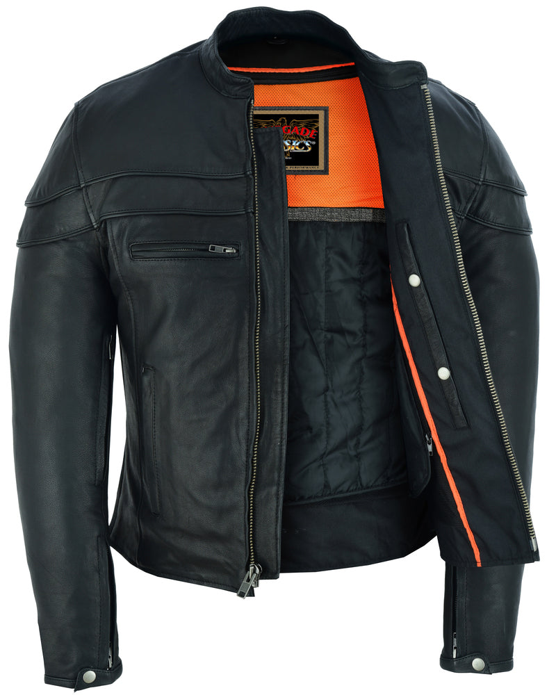 Speedster Black Men’s Leather Motorcycle Jacket