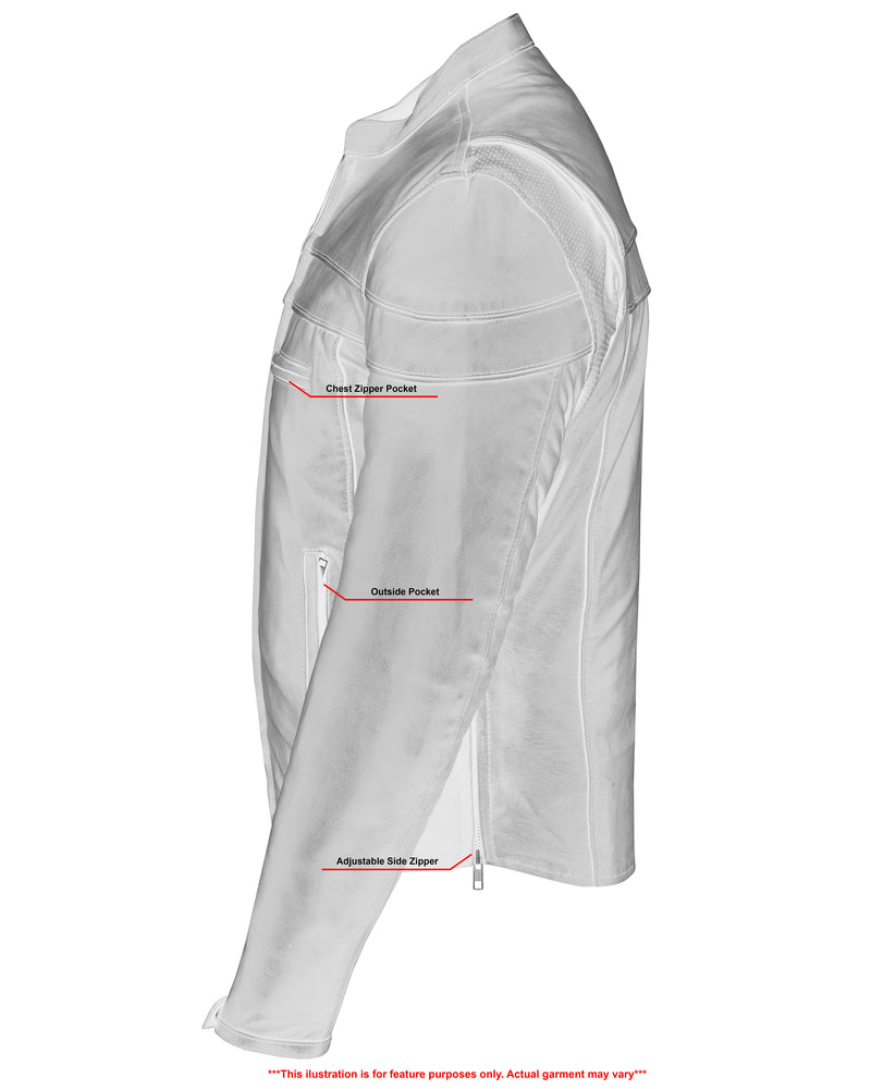 Speedster Black Men’s Leather Motorcycle Jacket