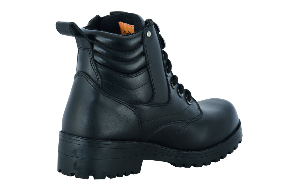 DS Women's Side Zipper Plain Toe Boots