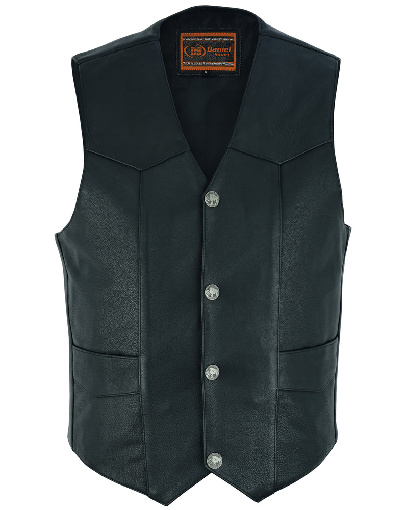 DS Advance Men's Buffalo Nickel Head Snap Vest