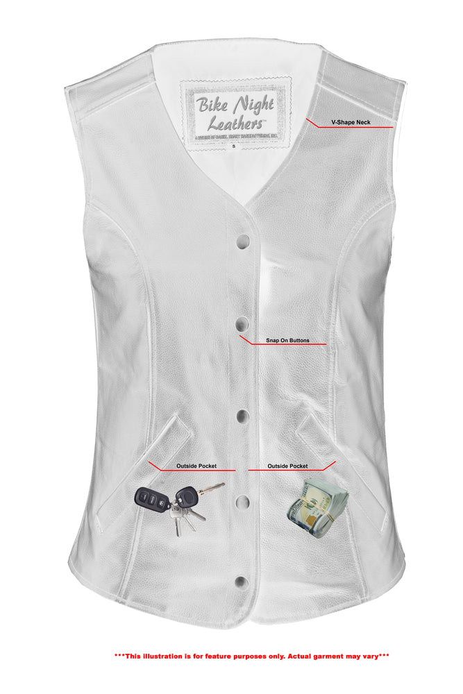 DS Women's Stylish Longer Body &frac34; Vest - Plain Sides