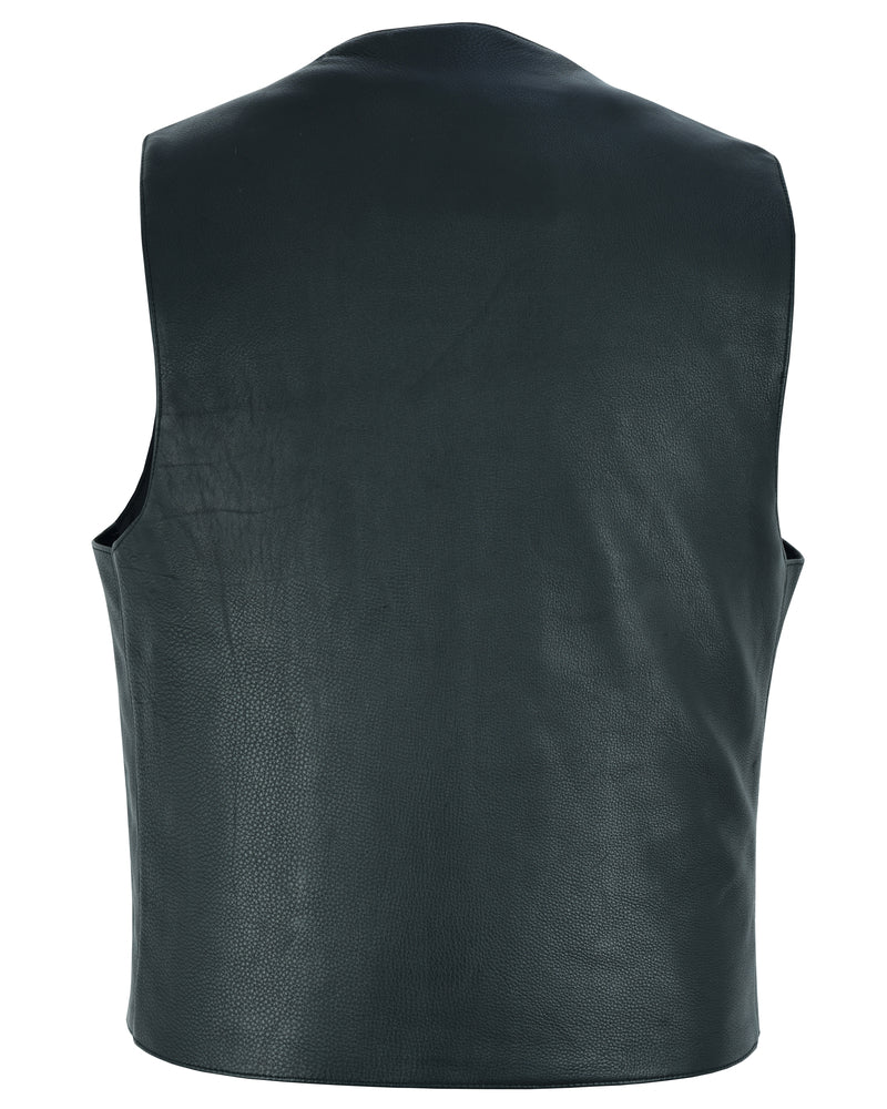 DS Men's Single Back Panel motorcycle vest