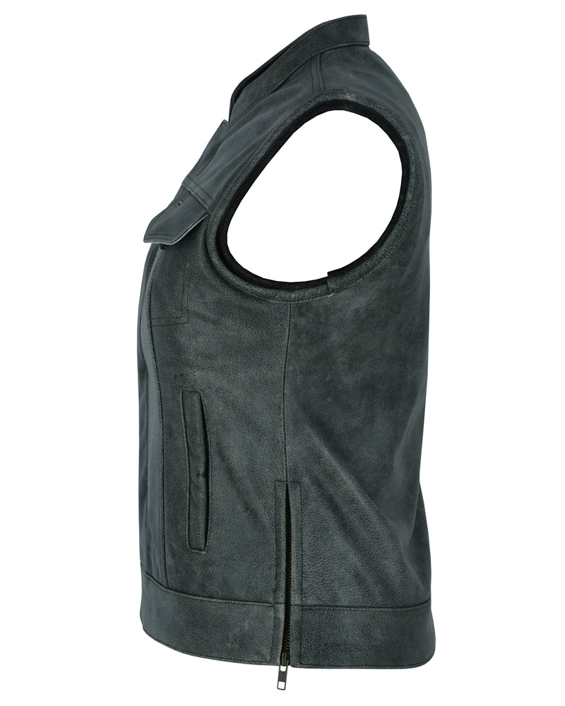 DS  Women's Premium Single Back Panel Concealment Vest - GRAY