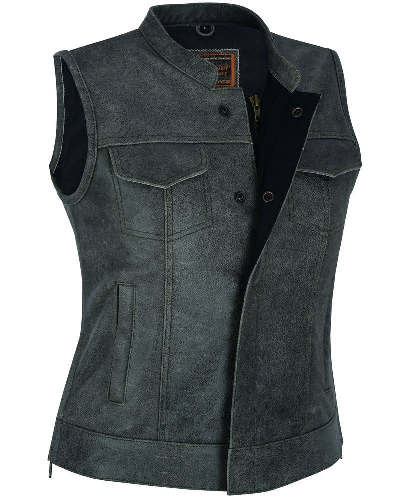 DS  Women's Premium Single Back Panel Concealment Vest - GRAY