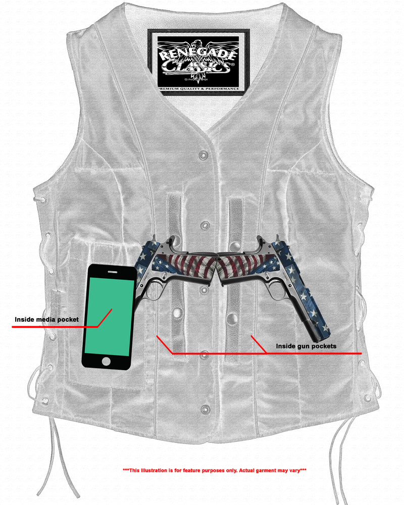 Clara Women's Leather Vest