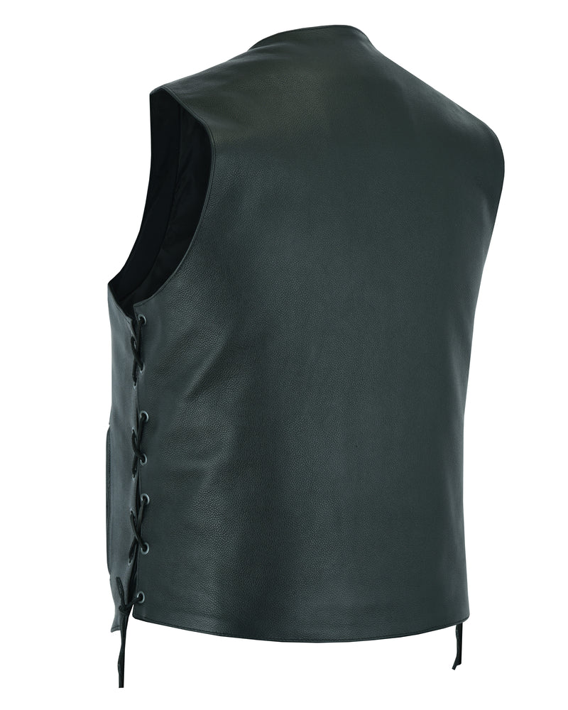 Men's Line Ranger Multi-Pocket Motorcycle Vest - Black