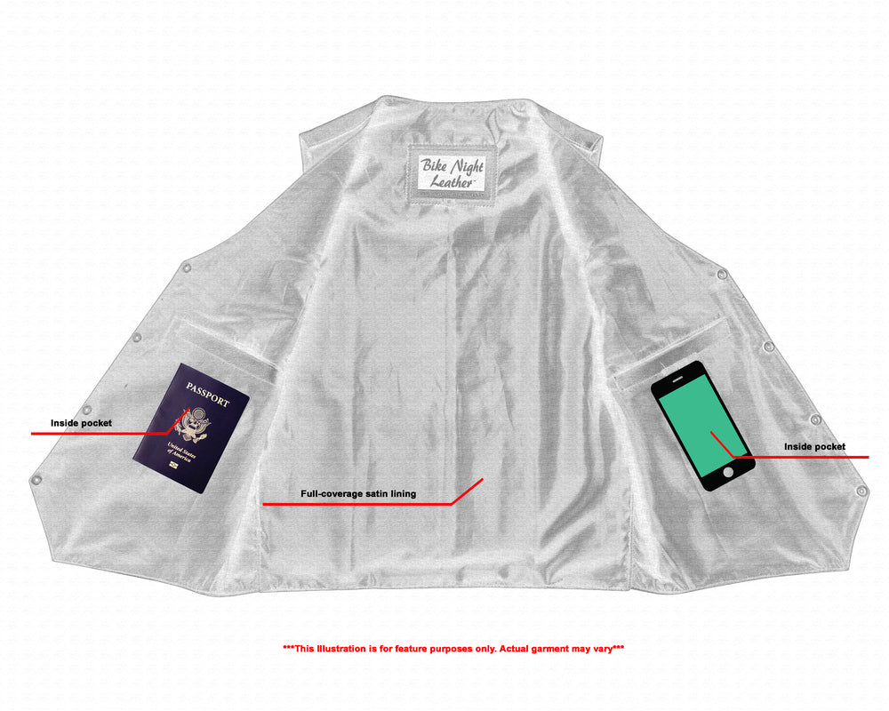 DS Men's Plain Side Economy Vest - Black