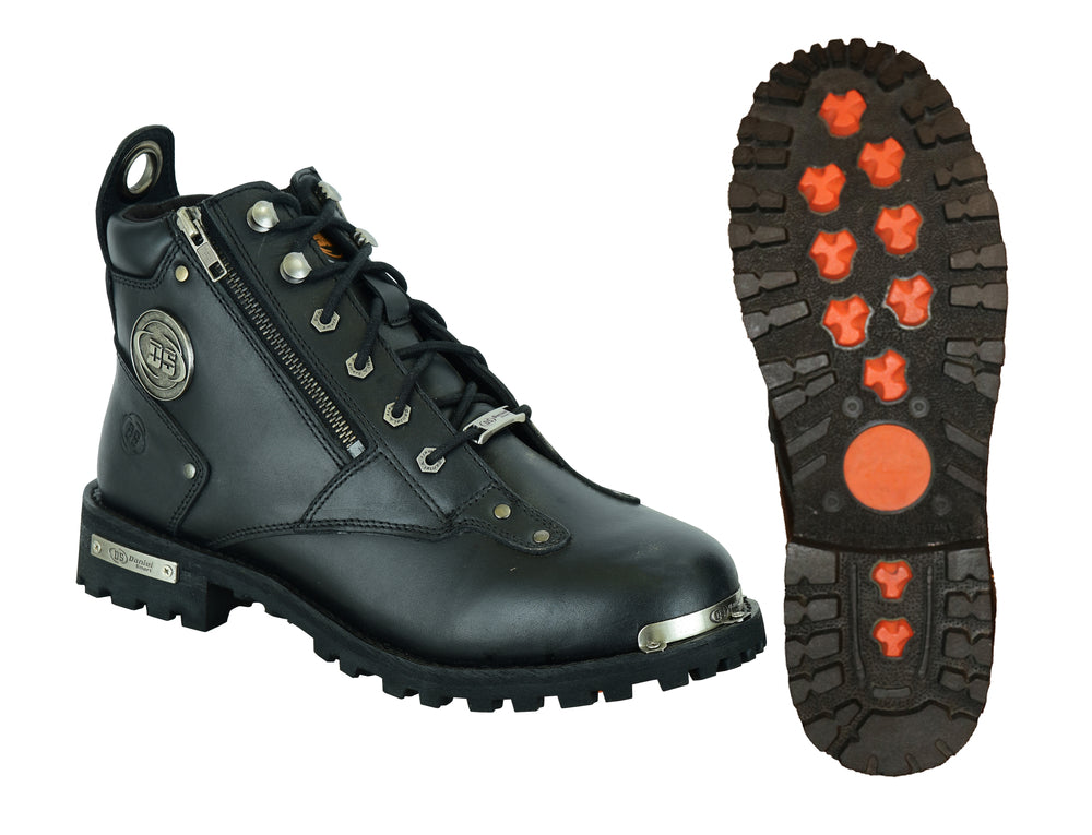 DS Men's 6'' Side Zipper Plain Toe Boot