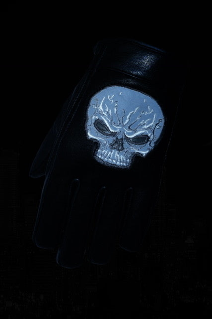 DS   Reflective Skull Short Glove