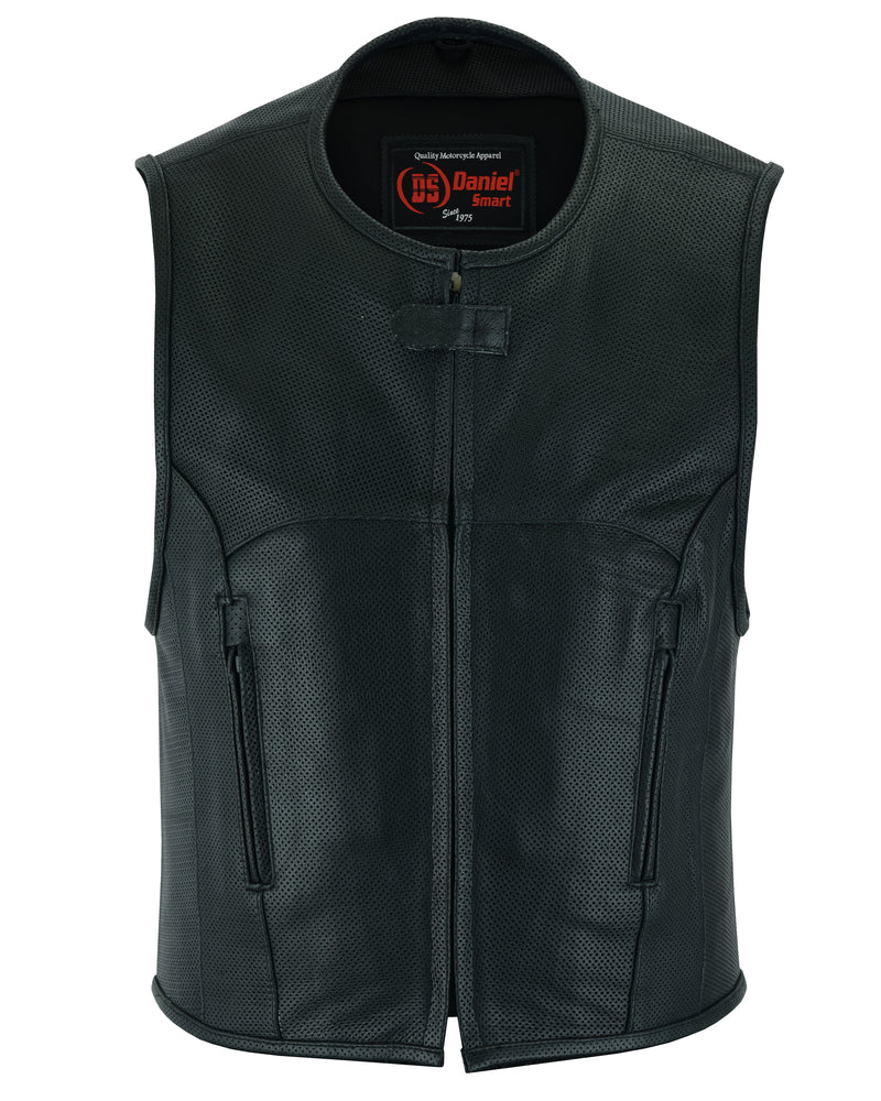 DS Men's Updated Perforated SWAT Team Style Vest - Black