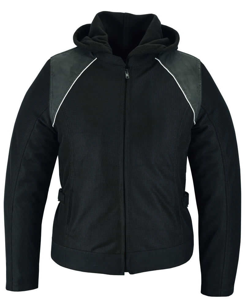 DS Women's Mesh 3-in-1 Riding Jacket (Black/Black Tone Reflective)