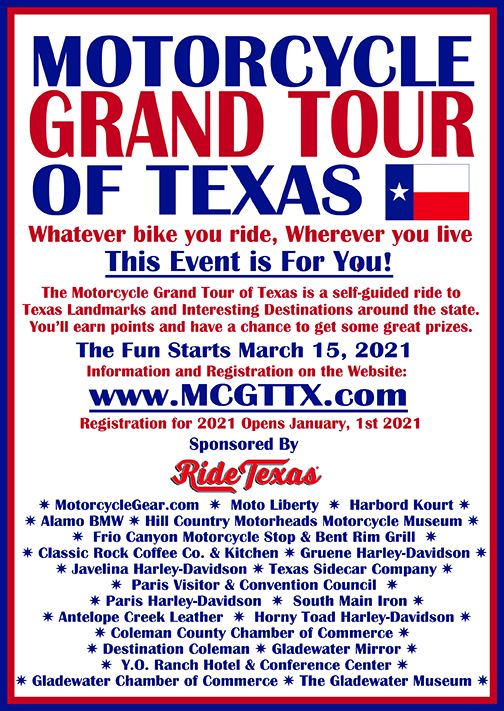 2021 Motorcycle Grand Tour of Texas