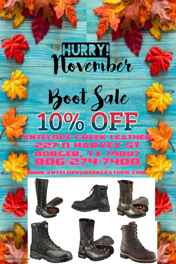 November Boot Sale